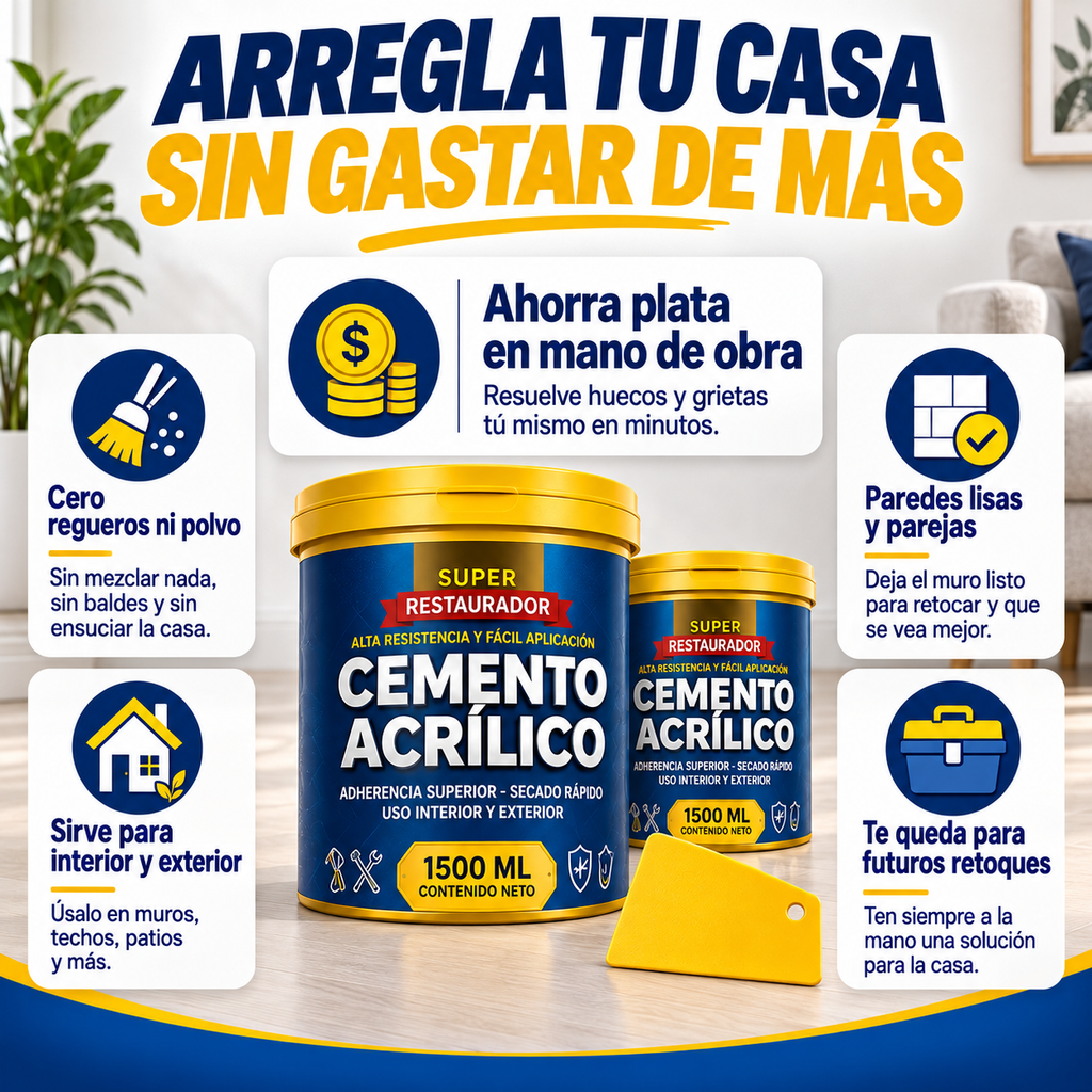 ReparaWall™ Cemento Acrílico Restaurador